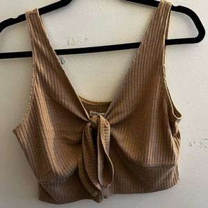 Abercrombie Tie Front Crop Top
